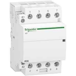 Schneider Acti9 iCT 40A 4NO 220-240VAC Modular Contactor, A9C20844