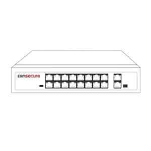 Eonsecure 16 Port POE Switch with 2 Gigabit Uplink & 1 SFP Port, ESCN16POE2UG1F