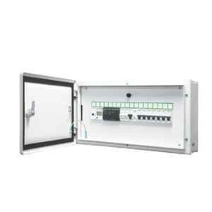 Schneider Acti9 12 Ways Metal Double Door SPN Distribution Board, A9HSND12