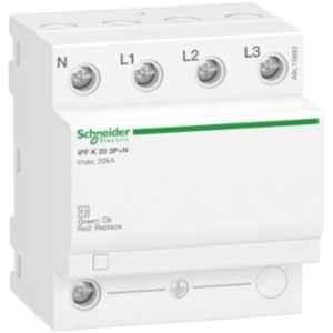 Schneider Acti9 iPFK20 20kA 350V Three Pole+N White Modular Surge Arrester, A9L15693