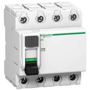 Schneider Acti9 xID 40A 100mA Four Pole RCCB, A9N16255
