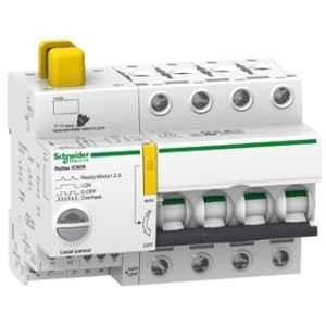 Schneider Acti9 Reflex iC60N Ti24 10A B-Curve Four Pole MCB, A9C61410, Breaking Capacity: 10 kA